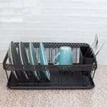 Load image into Gallery viewer, Home Basics 3 Piece Decorative Wire Dish Rack, Black $15.00 EACH, CASE PACK OF 6
