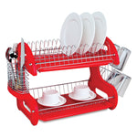 Load image into Gallery viewer, Home Basics 2-Tier Plastic Dish Drainer $20.00 EACH, CASE PACK OF 6
