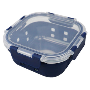 Michael Graves Design Square 17 Ounce High Borosilicate Glass Food Storage Container with Plastic Lid, Indigo $6.00 EACH, CASE PACK OF 12