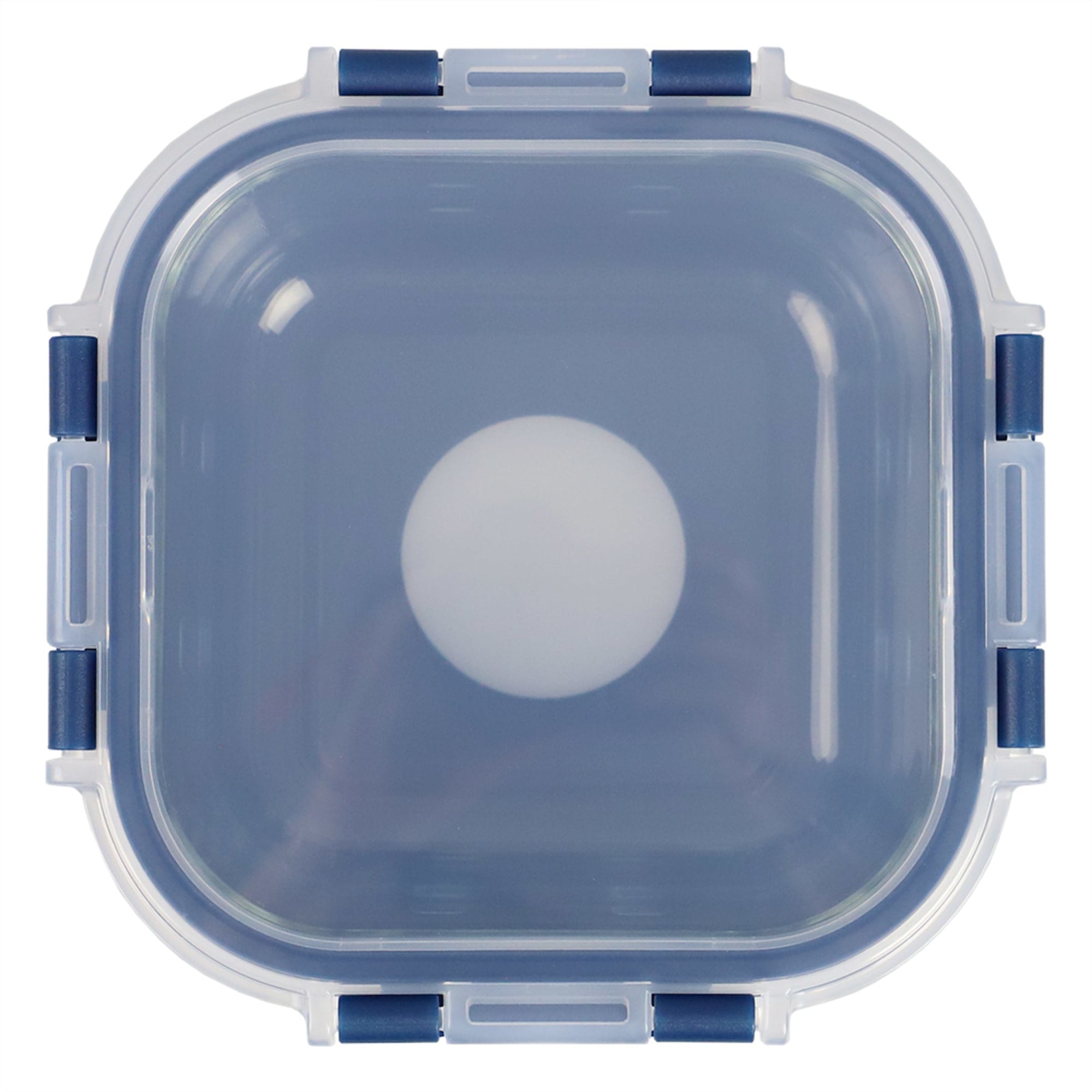 Michael Graves Design Square 17 Ounce High Borosilicate Glass Food Storage Container with Plastic Lid, Indigo $6.00 EACH, CASE PACK OF 12