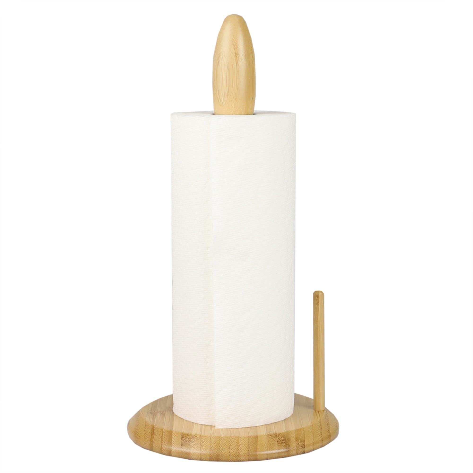 Michael Graves Design Freestanding Bamboo Paper Towel Holder with Side Bar, Natural $12.00 EACH, CASE PACK OF 4