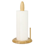 Load image into Gallery viewer, Michael Graves Design Freestanding Bamboo Paper Towel Holder with Side Bar, Natural $12.00 EACH, CASE PACK OF 4
