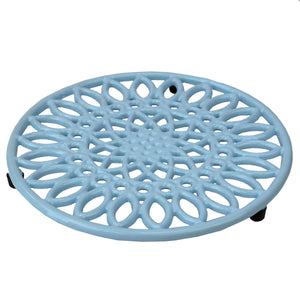 Home Basics Sunflower Heavy Weight Cast Iron Trivet, Light Blue $5.00 EACH, CASE PACK OF 6