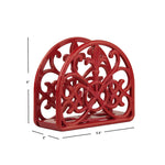 Load image into Gallery viewer, Home Basics Cast Iron Fleur De Lis Napkin Holder, Red $6.00 EACH, CASE PACK OF 6
