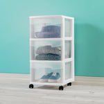 Load image into Gallery viewer, Sterilite 3 Drawer Cart, White $35.00 EACH, CASE PACK OF 2
