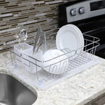 Load image into Gallery viewer, Home Basics Twist Dish Rack with Clear Draining Board $15.00 EACH, CASE PACK OF 6
