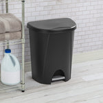 Load image into Gallery viewer, Sterilite 6.6 Gallon / 25 Liter StepOn Wastebasket Black $15.00 EACH, CASE PACK OF 4

