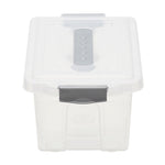 Load image into Gallery viewer, Home Basics 4.25 Liter Storage Box With Handle, Clear $3 EACH, CASE PACK OF 6
