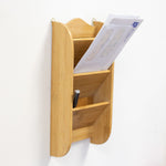 Load image into Gallery viewer, Home Basics 3-Tier Bamboo Letter Rack $6.00 EACH, CASE PACK OF 12
