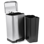 Load image into Gallery viewer, Michael Graves Design Soft Close 30 Liter Step On Stainless Steel Waste Bin, Silver $50.00 EACH, CASE PACK OF 1
