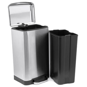 Michael Graves Design Soft Close 30 Liter Step On Stainless Steel Waste Bin, Silver $50.00 EACH, CASE PACK OF 1