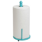 Load image into Gallery viewer, Home Basics Lattice Collection Cast Iron Paper Towel Holder, Turquoise $8.00 EACH, CASE PACK OF 3
