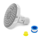 Load image into Gallery viewer, Home Basics 5&quot; Single Function Wall Mounted Shower Head, Chrome $5.00 EACH, CASE PACK OF 12
