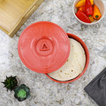 Load image into Gallery viewer, Home Basics Round BPA-free Plastic Tortilla Warmer, Red $6.00 EACH, CASE PACK OF 12
