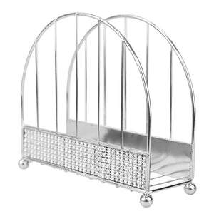 Home Basics Pave Free Standing Steel Napkin Holder, Chrome $5.00 EACH, CASE PACK OF 12