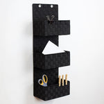 Load image into Gallery viewer, Home Basics 3 Tier  Polyester  Woven  Hanging Organizer, Black $12 EACH, CASE PACK OF 6
