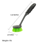 Load image into Gallery viewer, Home Basics Brilliant Dish Brush, Grey/Lime $2 EACH, CASE PACK OF 12
