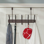 Load image into Gallery viewer, Home Basics Metro Over the Door 5 Hook Hanging Rack $6.00 EACH, CASE PACK OF 12
