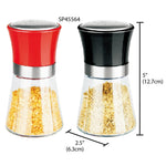 Load image into Gallery viewer, Home Basics 6 oz. Over-Sized Salt and Pepper Shakers with Stainless Steel Twist Caps $4 EACH, CASE PACK OF 24

