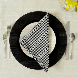 Sophia Grace 12" Charger Plate, Timber Black $3.00 EACH, CASE PACK OF 12