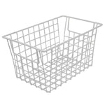 Load image into Gallery viewer, Home Basics 10.5&quot; x 6.5&quot; Vinyl Coated Steel Pull Out Wire Storage Basket, White $3.00 EACH, CASE PACK OF 12
