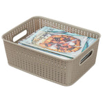 Load image into Gallery viewer, Home Basics 12.5 Liter Plastic Basket With Handles, Grey $5 EACH, CASE PACK OF 6
