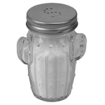 Load image into Gallery viewer, Home Basics  Cactus Glass 3 oz. Salt and Pepper Set with Perforated Labeled Stainless Steel Sifter Top, (Set of 2), Clear $2 EACH, CASE PACK OF 24
