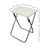 Load image into Gallery viewer, Home Basics Metallic Multi-Purpose Foldable Table, Gold $15.00 EACH, CASE PACK OF 6
