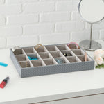 Load image into Gallery viewer, Home Basics Faux Leather 18 Compartment Jewelry Organizer $10.00 EACH, CASE PACK OF 6
