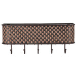 Load image into Gallery viewer, Home Basics Wall Mount  Basket Weave Letter Rack Organizer, Bronze $5.00 EACH, CASE PACK OF 12
