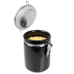 Load image into Gallery viewer, Home Basics 40 oz. Canister with Stainless Steel Top, Black $7.00 EACH, CASE PACK OF 8
