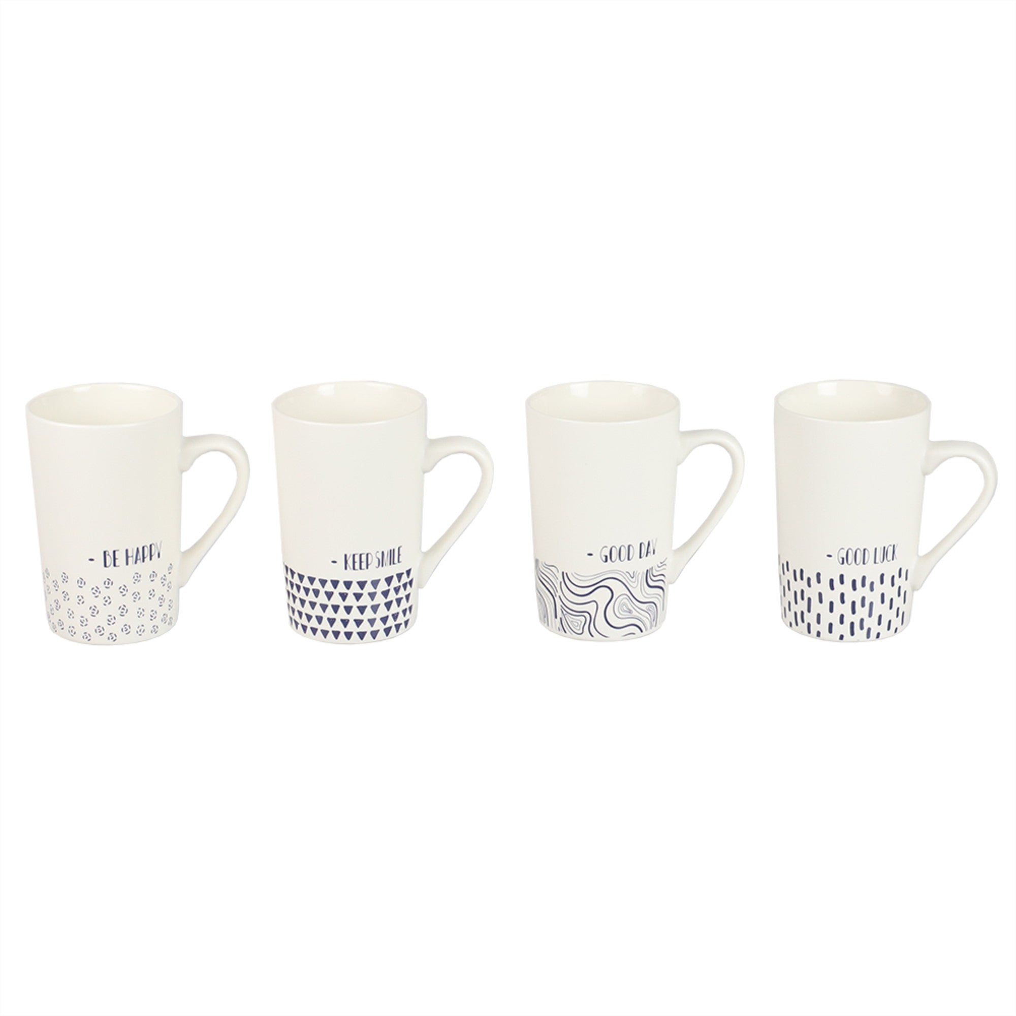 Home Basics Graphic Dip 13 oz. Bone China Mug - Assorted Colors