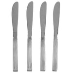 Load image into Gallery viewer, Silver 4-Piece Dinner Knife Set - Mirror Finish Stainless Steel Flatware Dinner Utensils, Essential Kitchen Cutlery Set, Dishwasher Safe $2.00 EACH, CASE PACK OF 24
