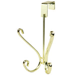 Load image into Gallery viewer, Home Basics Over the Door Double Hook, Gold $3.00 EACH, CASE PACK OF 12
