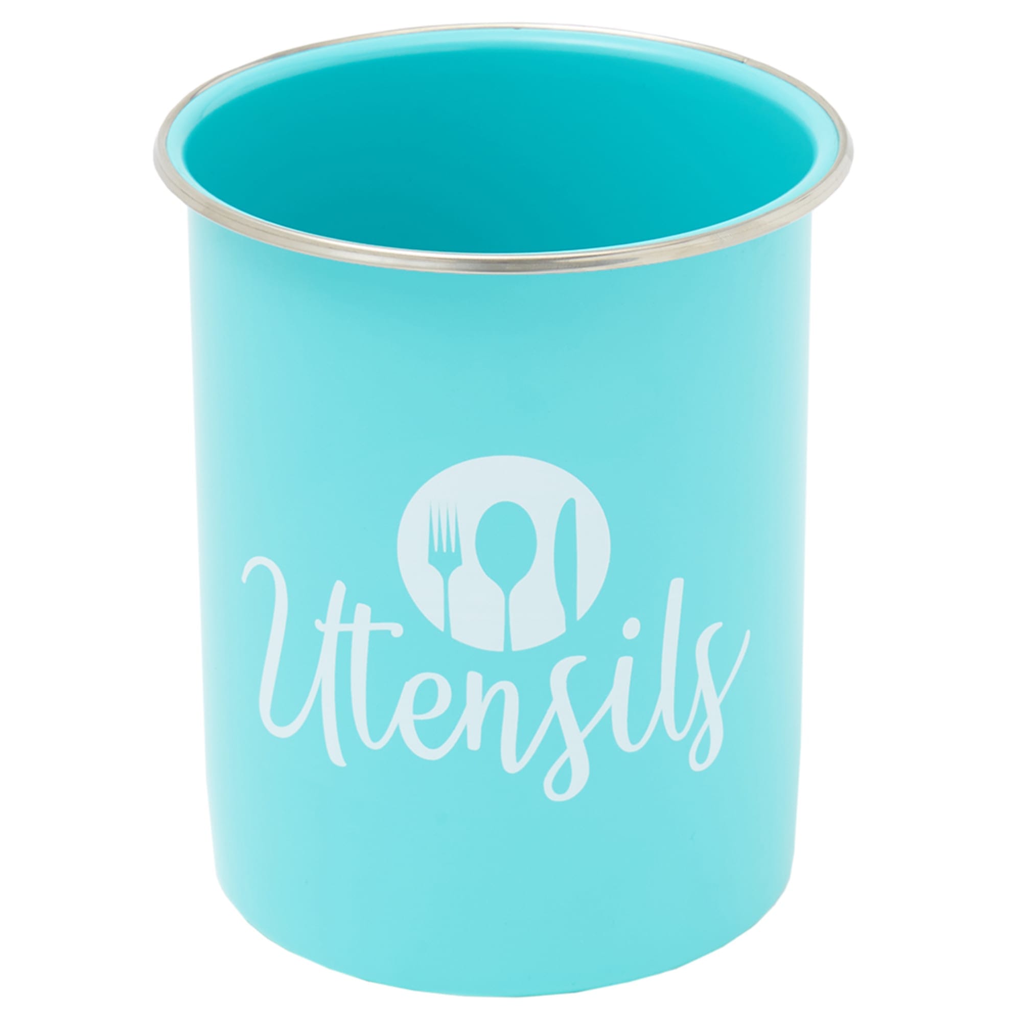 Home Basics Metal Utensil Holder, Turquoise $5.00 EACH, CASE PACK OF 12