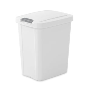 Sterilite  7.5 Gallon / 28 Liter TouchTop™ Wastebasket White $15.00 EACH, CASE PACK OF 4