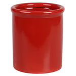 Load image into Gallery viewer, Home Basics Glazed Ceramic Utensil Crock, Red $6.00 EACH, CASE PACK OF 6
