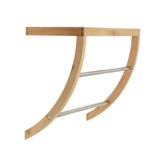 Home Basics Bamboo Wall Mounted Towel Rack With Shelf  $12.00 EACH, CASE PACK OF 6
