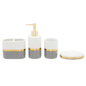 Home Basics Imperial 4 Piece Bath Accessory Set $20.00 EACH, CASE PACK OF 6