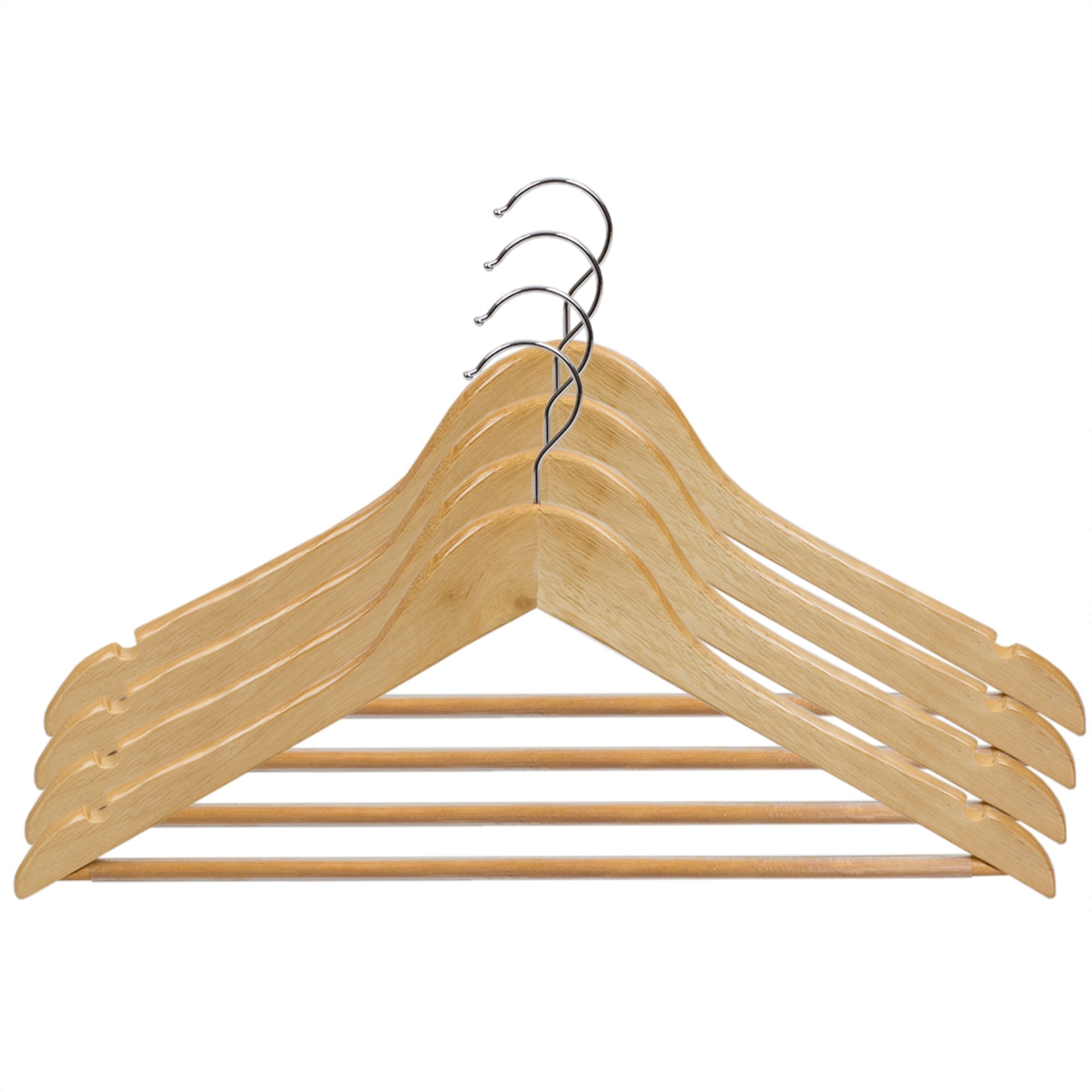 Wooden Hangers, 12-Pack