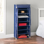 Load image into Gallery viewer, Home Basics 8-Tier Portable Polyester Shoe Closet, Navy $20.00 EACH, CASE PACK OF 5
