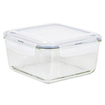 Load image into Gallery viewer, Michael Graves Design 74 Ounce High Borosilicate Glass Square Food Storage Container with Indigo Rubber Seal $10.00 EACH, CASE PACK OF 12
