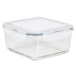 Michael Graves Design 74 Ounce High Borosilicate Glass Square Food Storage Container with Indigo Rubber Seal $10.00 EACH, CASE PACK OF 12