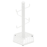 Load image into Gallery viewer, Home Basics Lines 6 Hook Cast Iron Mug Tree, White  $10.00 EACH, CASE PACK OF 3

