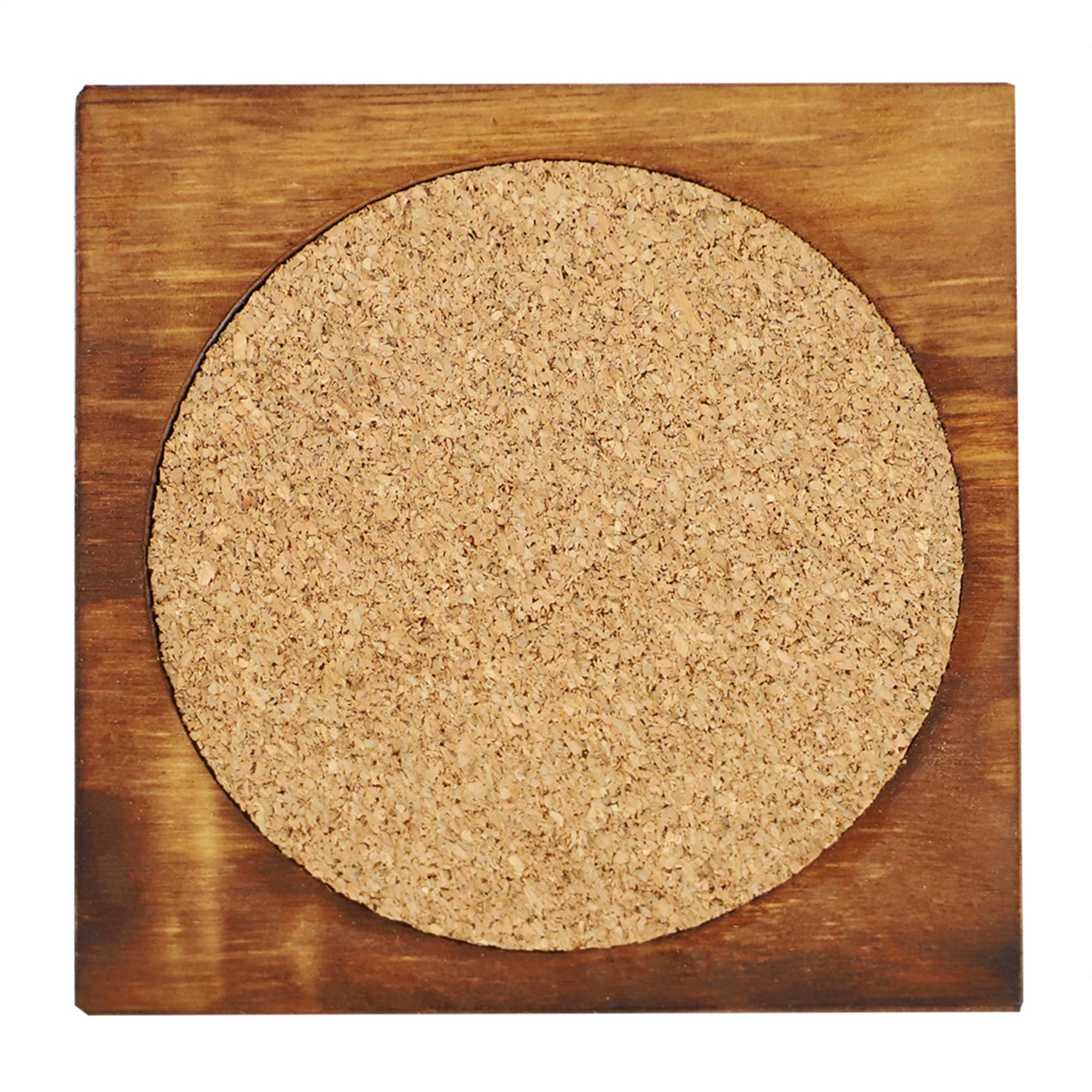 Home Basics Pine Wood Square Coasters with Absorbent Cork Insert, (Set of 6), and Holder $6.00 EACH, CASE PACK OF 12