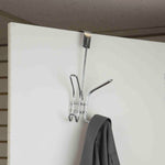 Load image into Gallery viewer, Home Basics Over the Door Double Hook, Chrome $2.50 EACH, CASE PACK OF 24
