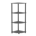 Load image into Gallery viewer, Home Basics 4 Tier Corner Shelf, Grey $30.00 EACH, CASE PACK OF 1
