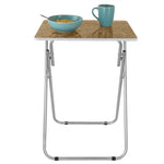 Load image into Gallery viewer, Home Basics Marble-Like Multi-Purpose Foldable Table, Brown $15.00 EACH, CASE PACK OF 6
