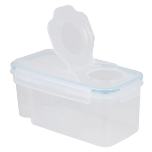  12 Pack Small Plastic Containers with Lids Clear