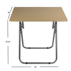 Home Basics Jumbo Multi-Purpose Foldable Table, Natural $20.00 EACH, CASE PACK OF 4